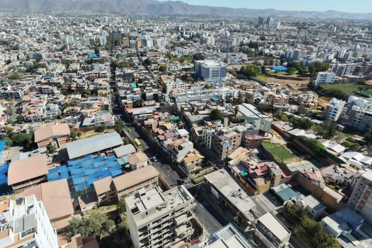Vista aérea de Arequipa